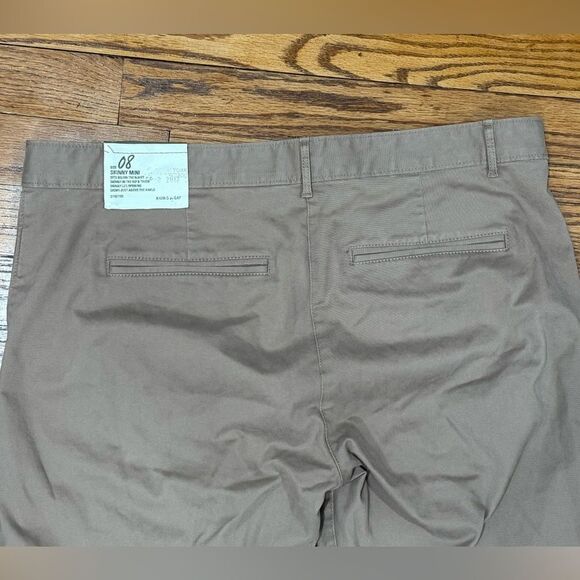 GAP Women’s Skinny Mini Chino Pants Khaki Size 8 NWT - Picture 6 of 7